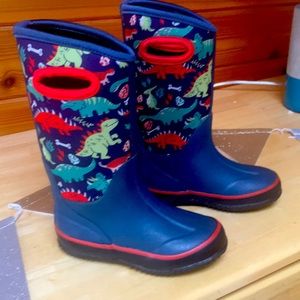 Lonecone kids snow boots with dinosaurs